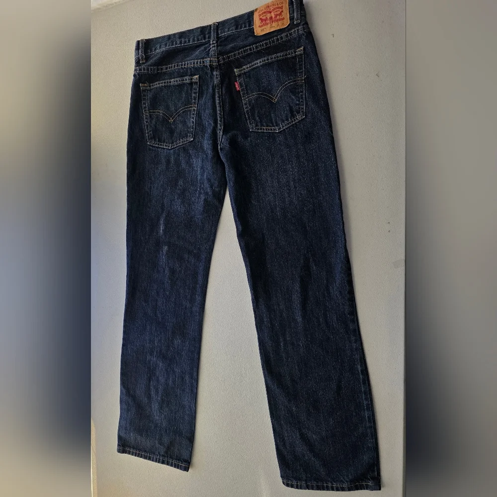Levi Strauss 514 Straight Leg Denim Dark Indigo Blue Minimalist Core Indie Skate - Picture 8 of 13